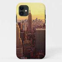 New York skyline city with Empire State