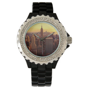 New York skyline city with Empire State Watch