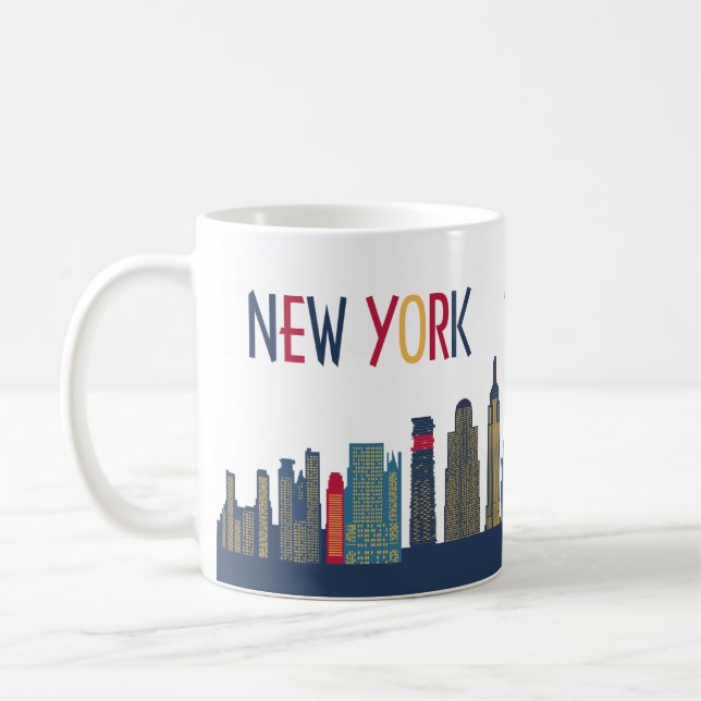 New York Skyline Coffee Mug (Left)