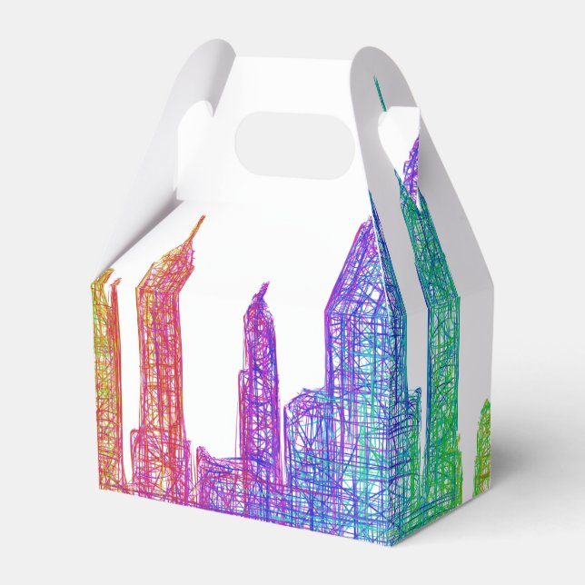 New York skyline Favour Box (Front Side)