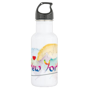 New York Skyline "I love you" 532 Ml Water Bottle