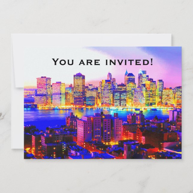 New York Skyline Invitation (Front)
