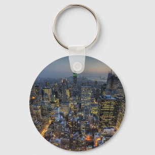 New York Skyline Key Ring