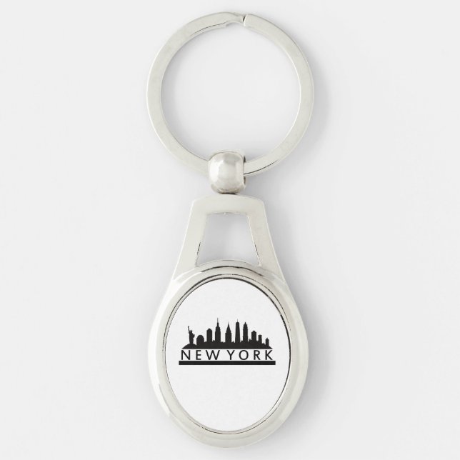 New York Skyline Key Ring (Front)