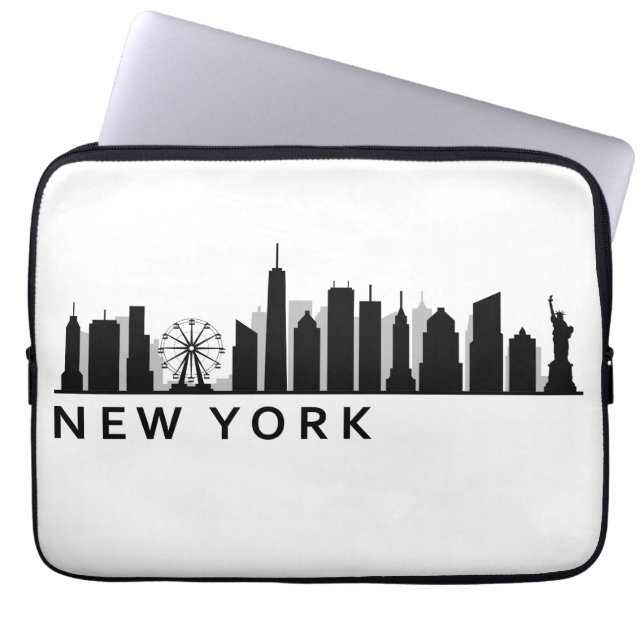 New York Skyline Laptop Sleeve (Front)