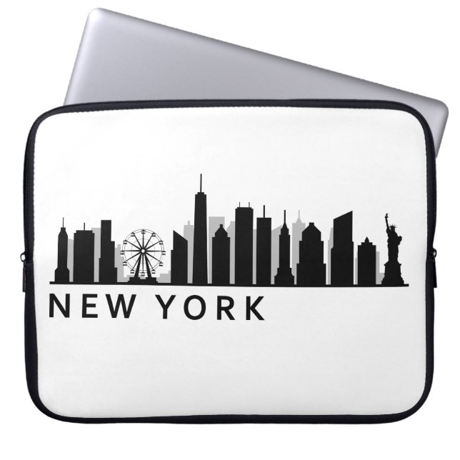 New York Skyline Laptop Sleeve (Front)