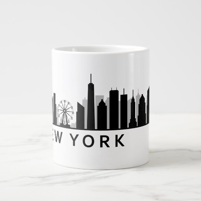New York Skyline Large Coffee Mug (Front)