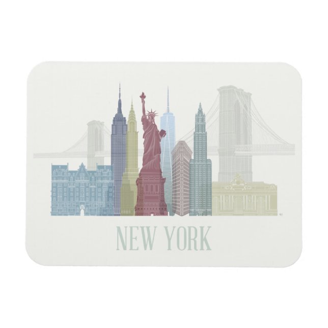 New York Skyline Magnet (Horizontal)
