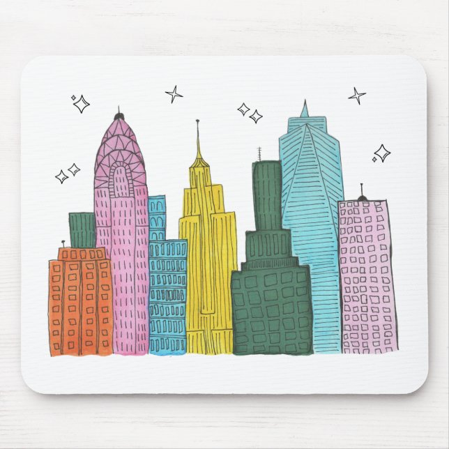 New York Skyline Mousepad (Front)