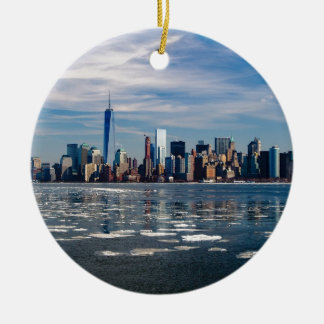 New York Skyline New York City City Manhattan Ceramic Tree Decoration