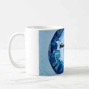 new york skyline of skyscrapers in round coffee mug