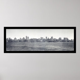 New York Skyline Photo 1900 Poster