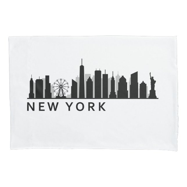 New York Skyline Pillowcase (Front)