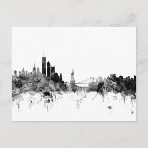 New York Skyline Postcard