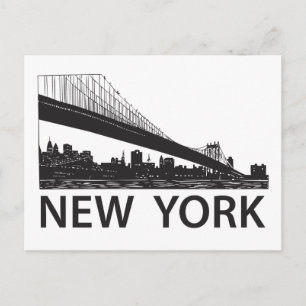 New York Skyline Postcard