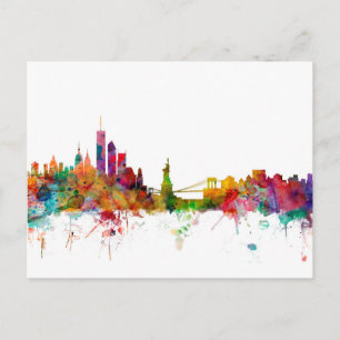 New York Skyline Postcard