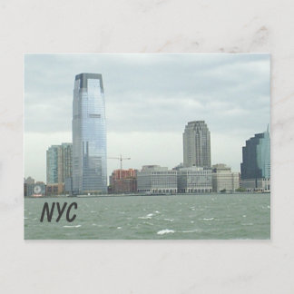 new york skyline postcard