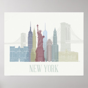 New York Skyline Poster