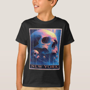 New york skyline punk grunge vintage retro graffit T-Shirt