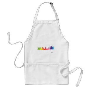 New York skyline Rainbow Standard Apron