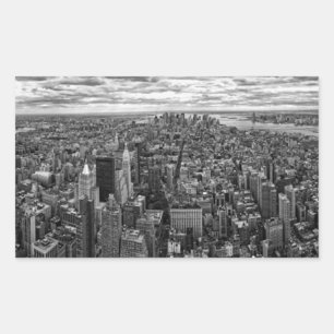 New York Skyline Rectangular Sticker