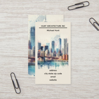 New York Skyline Template Business Card