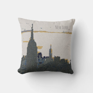 New York Skyline throw pillow