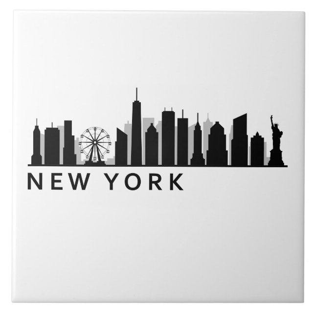 New York Skyline Tile (Front)