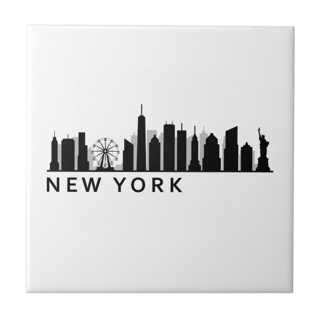 New York Skyline Tile (Front)