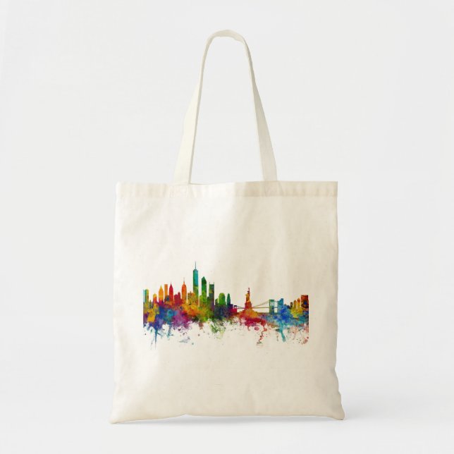New York Skyline Tote Bag (Front)