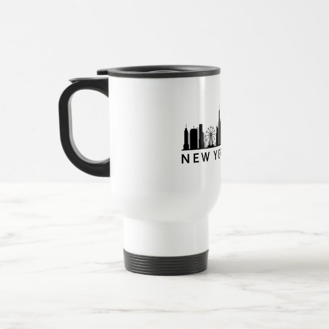 New York Skyline Travel Mug (Left)