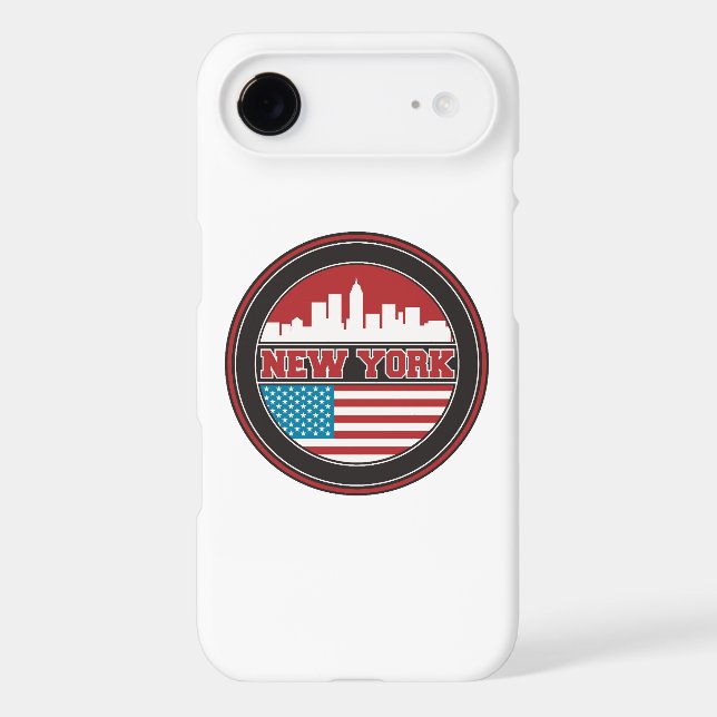New York Skyline | United States Flag Case-Mate iPhone Case (Back)