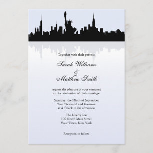 New York Skyline Wedding Invitations