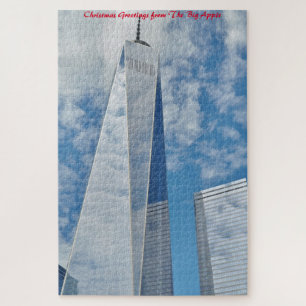 New York Skyscrapers.Christmas Greetings Jigsaw Pu Jigsaw Puzzle
