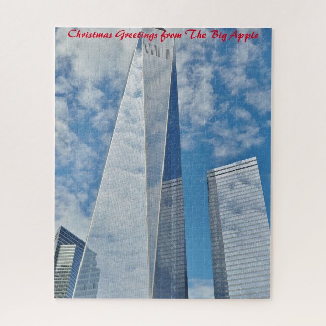 New York Skyscrapers.Christmas Greetings Jigsaw Puzzle (Vertical)