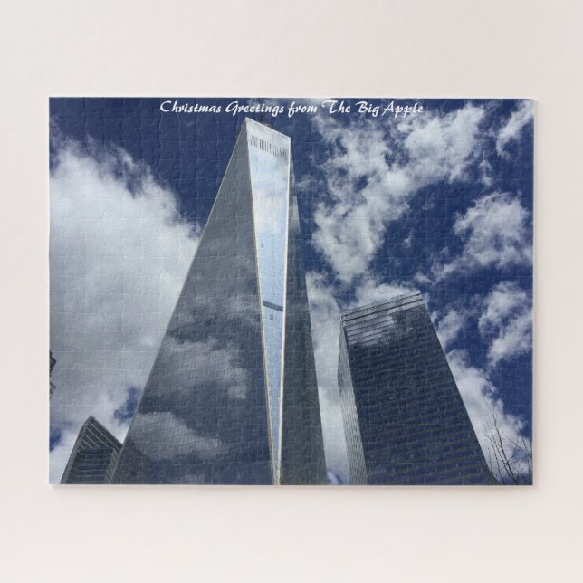 New York Skyscrapers.Christmas Greetings Jigsaw Puzzle (Horizontal)