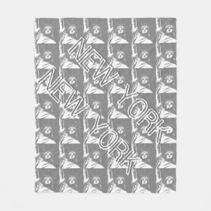 New York Souvenir Blanket Statue of Liberty Decor