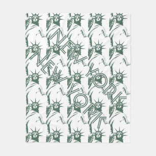 New York Souvenir Blanket Statue of Liberty Decor