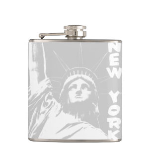 New York Souvenir Flask Statue of Liberty Flask