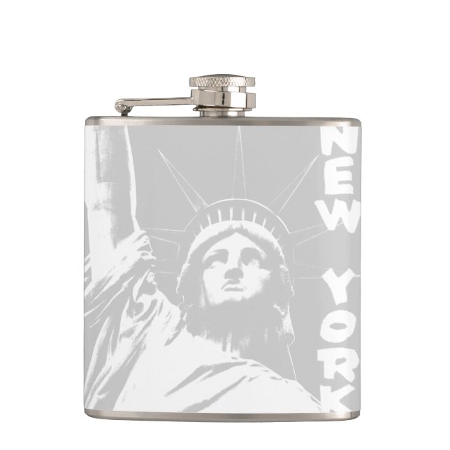 New York Souvenir Flask Statue of Liberty Flask (Front)
