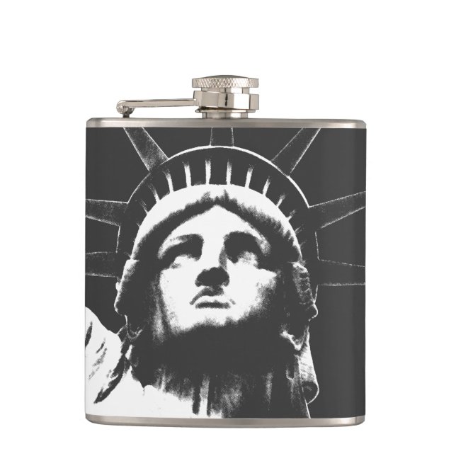 New York Souvenir Flask Statue of Liberty Flask (Front)