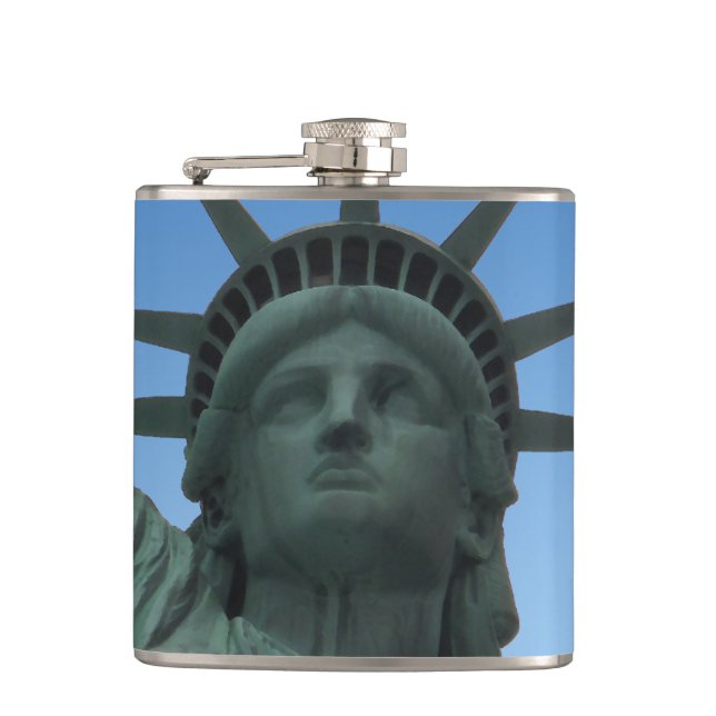 New York Souvenir Flask Statue of Liberty Flask (Front)