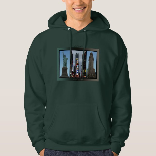 New York Souvenir Hooded Sweatshirt NYC Hoodie (Front)