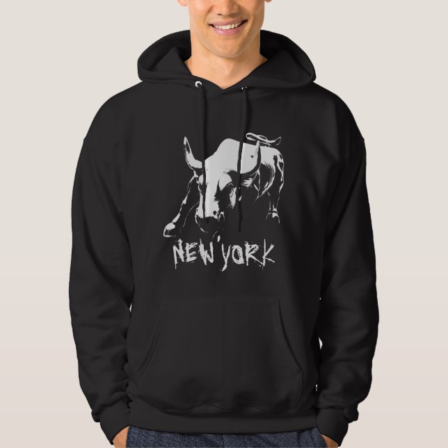 New York Souvenir Hoodie Bull NY Shirt Souvenir (Front)
