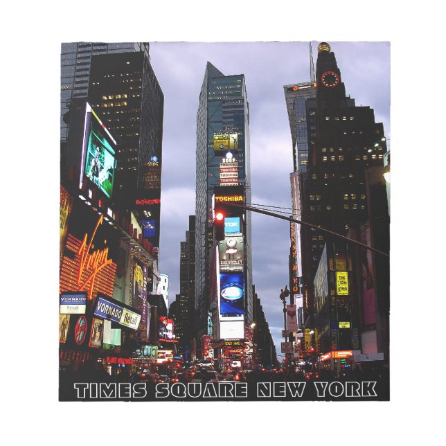 New York Souvenir Notepad NY Time Square Notepad (Front)