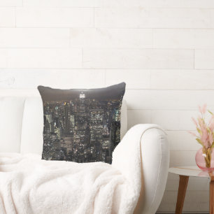 New York Souvenir Pillow NY Cityscape Pillow