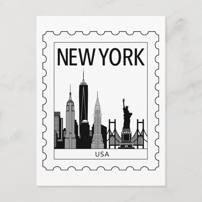 New York souvenir Postcard (Front)