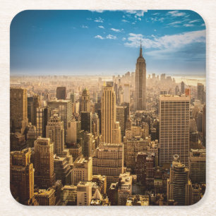 New York Square Paper Coaster