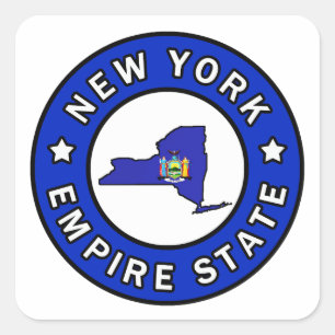 New York Square Sticker