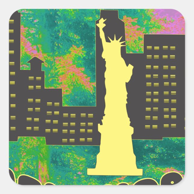 New York Square Sticker (Front)